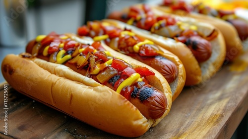 Game day cuisine super bowl hot dogs