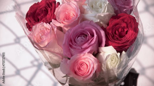 ฺฺBouquet of roses, Valemtine day concept. photo