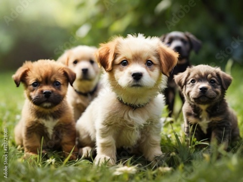 group of puppies © Khan