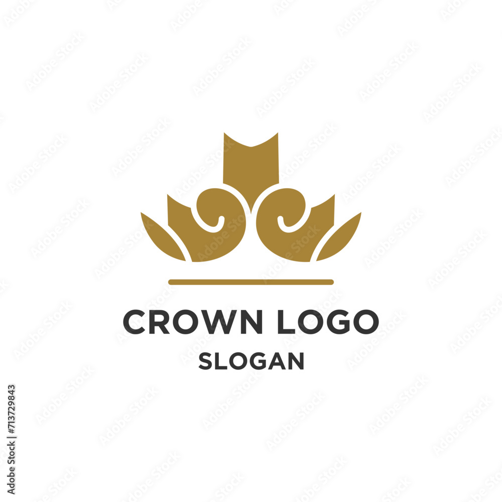 Obraz premium Crown vector logo