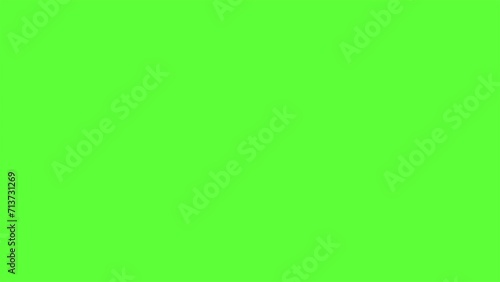 4K motion graphic animation of question mark on chroma key green screen background. photo
