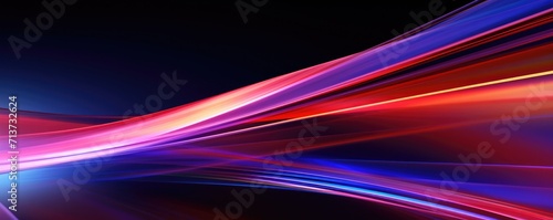 abstract technology dynamic waves red blue