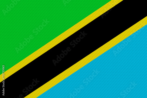 National flag of Tanzania. Background with flag of Tanzania.