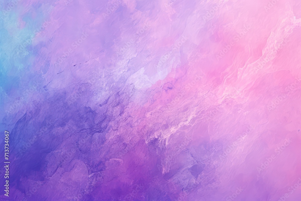 Abstract background of blue, pink and purple paint. Watercolor painting.