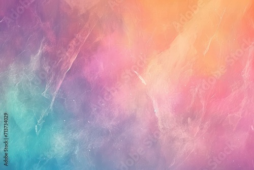 Colorful pastel gradient abstract background with grunge brush strokes.