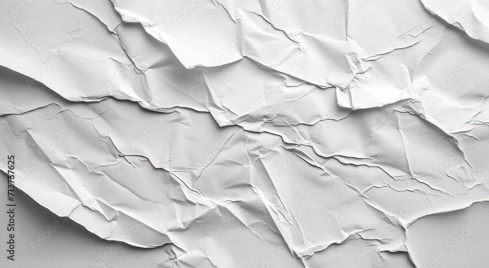 White crumpled paper texture background. Crumpled paper sheet White crumpled paper texture background. Crumpled paper sheet