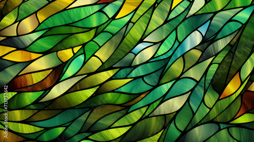 Wallpaper Mural Stained glass window background with colorful abstract.	 Torontodigital.ca