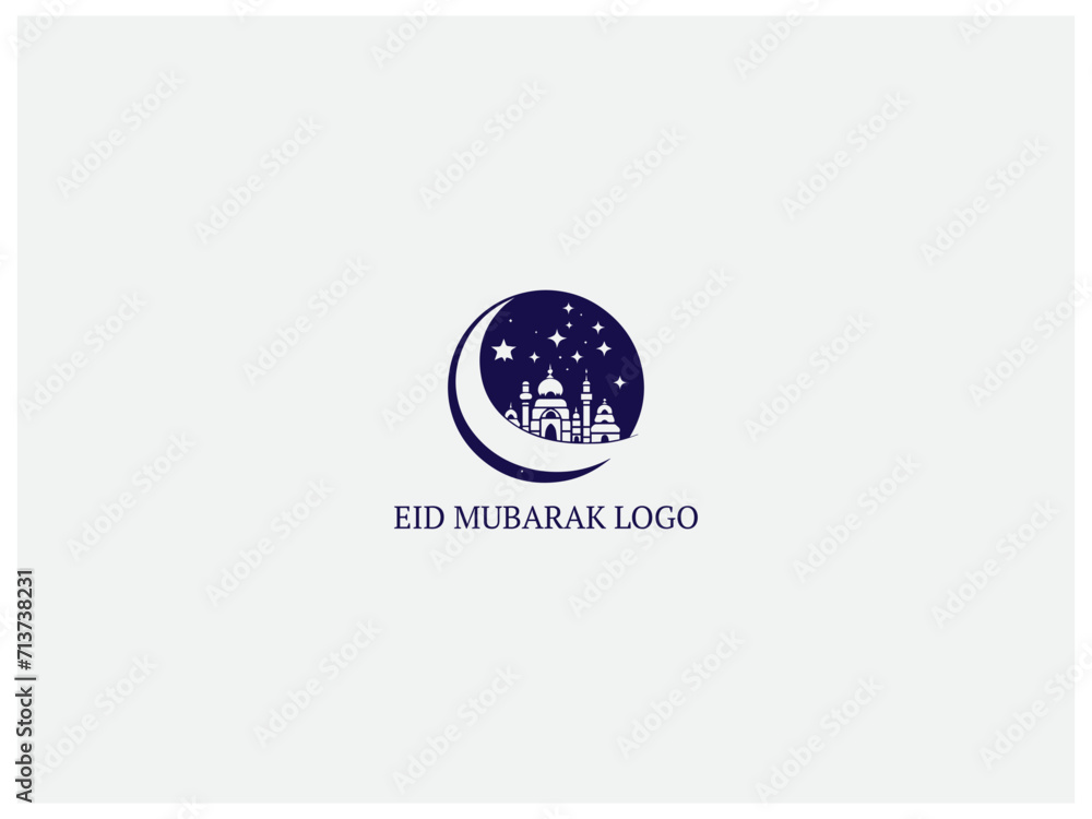 premium eid mubarak logo design vector, vector and illustration, premium eid mubarak logo design vector, vector and illustration,