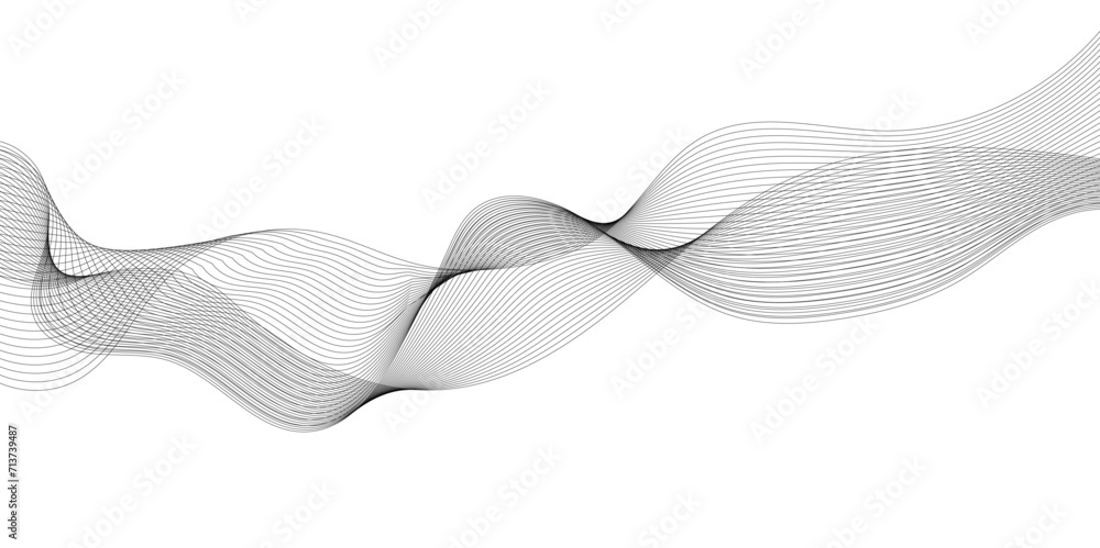Abstract frequency sound wavy, twisted curve lines with blend effect. Technology abstract wavy curve lines on transparent background. Abstract business wave curve lines background. Abstract frequency sound wavy, twisted curve lines with blend effect. Technology abstract wavy curve lines on transparent background. Abstract business wave curve lines background.