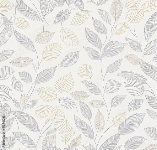 Background with leaves. Colorful illustration. Floral pattern on the white background. Flyer  card design. Nature  vintage backdrop. Decoration wallpaper.  Natural template.