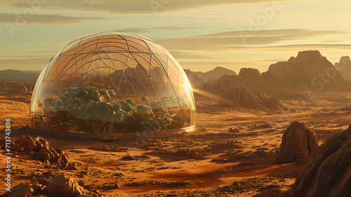 glass house plants in mars 