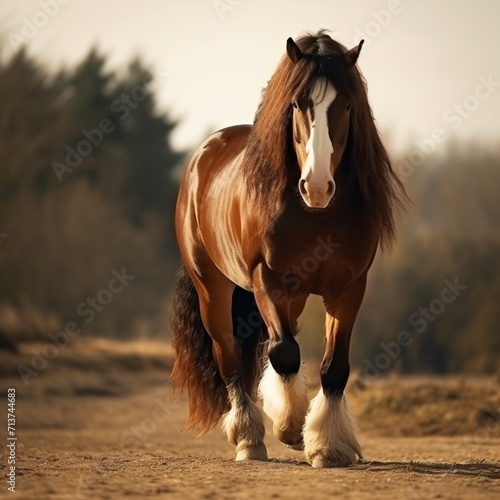 Vászonkép Best ever nice biggest horse images Generative AI