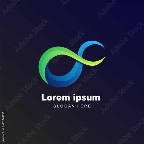 infinity logo with colorful gradient