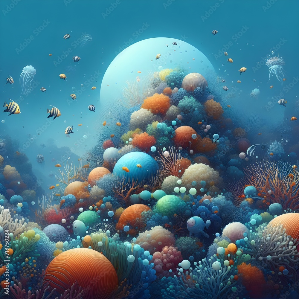 Fototapeta premium Under Water Background