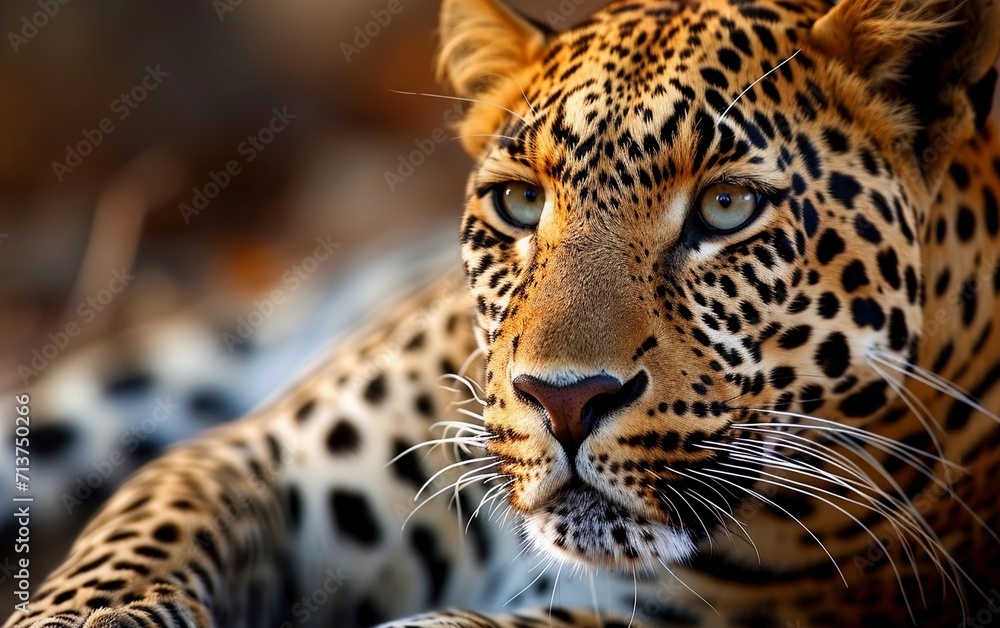 Obraz premium Wildlife photography of leopards in their natural habitat.