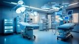 Operating room with advanced equipment. Interventional, Arrhythmology operating room