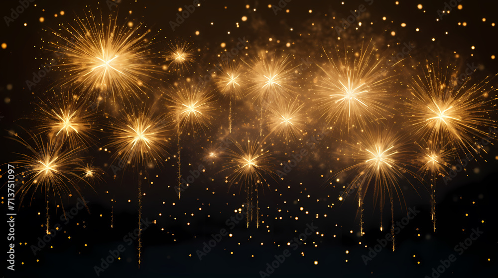 Beautiful fireworks background at night for holiday decoration Beautiful fireworks background at night for holiday decoration