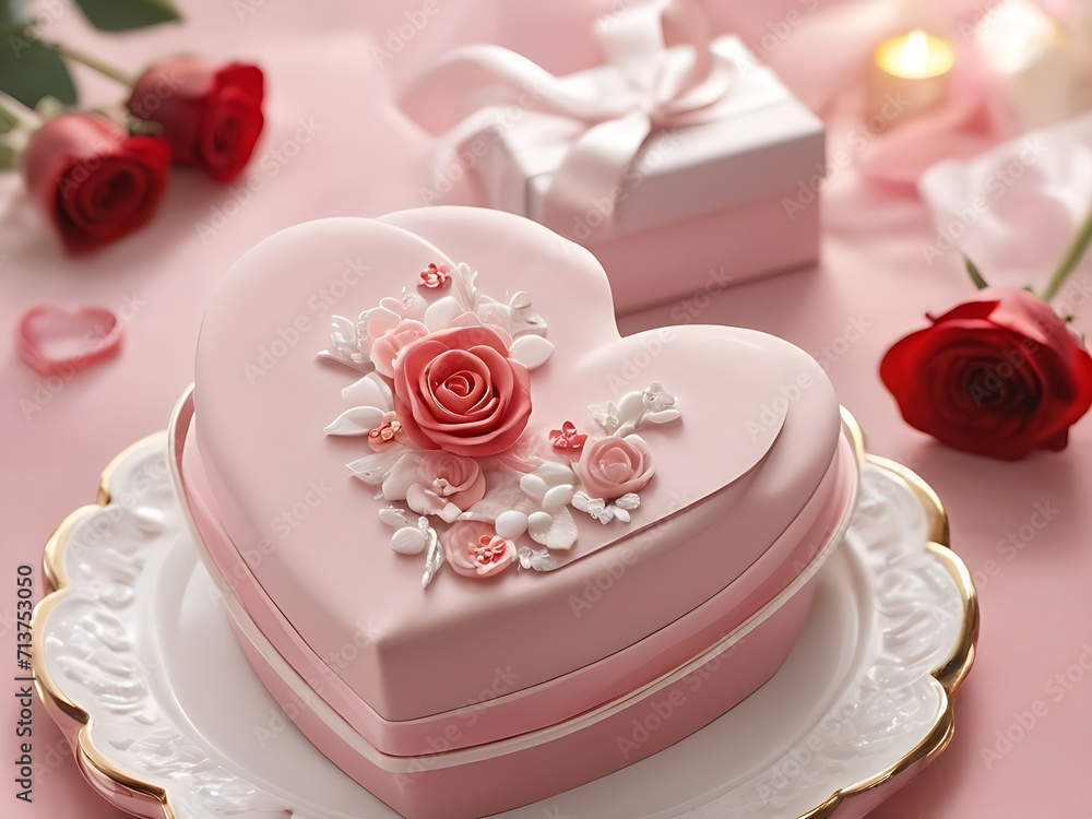 Valentine's Day-themed image,Romantic celebration, love, heartwarming Ai Generative Image Valentine's Day-themed image,Romantic celebration, love, heartwarming Ai Generative Image