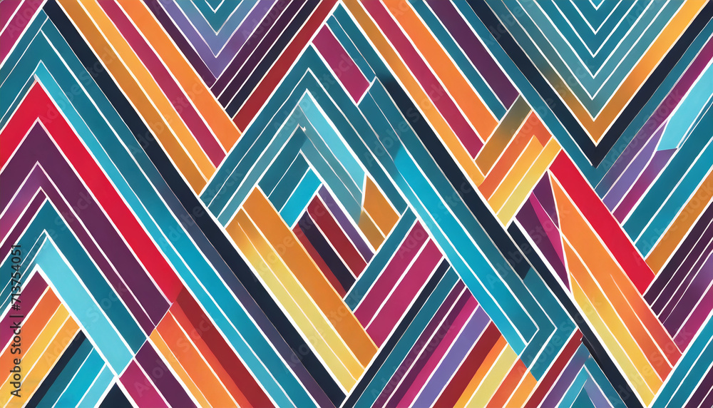 Dynamic colorful shapes background