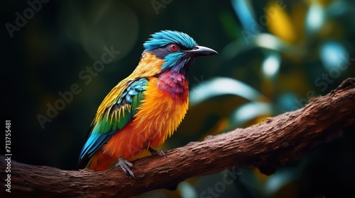Colorful_swarrow_bird__4K_UHD__Real_ image blurred background