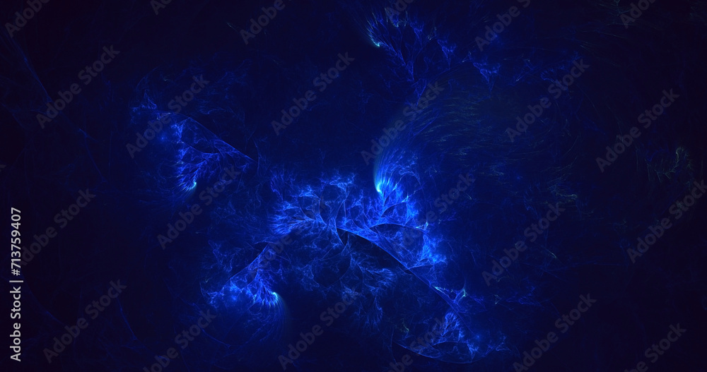 3D manual rendering abstract multicolor technology fractal light background