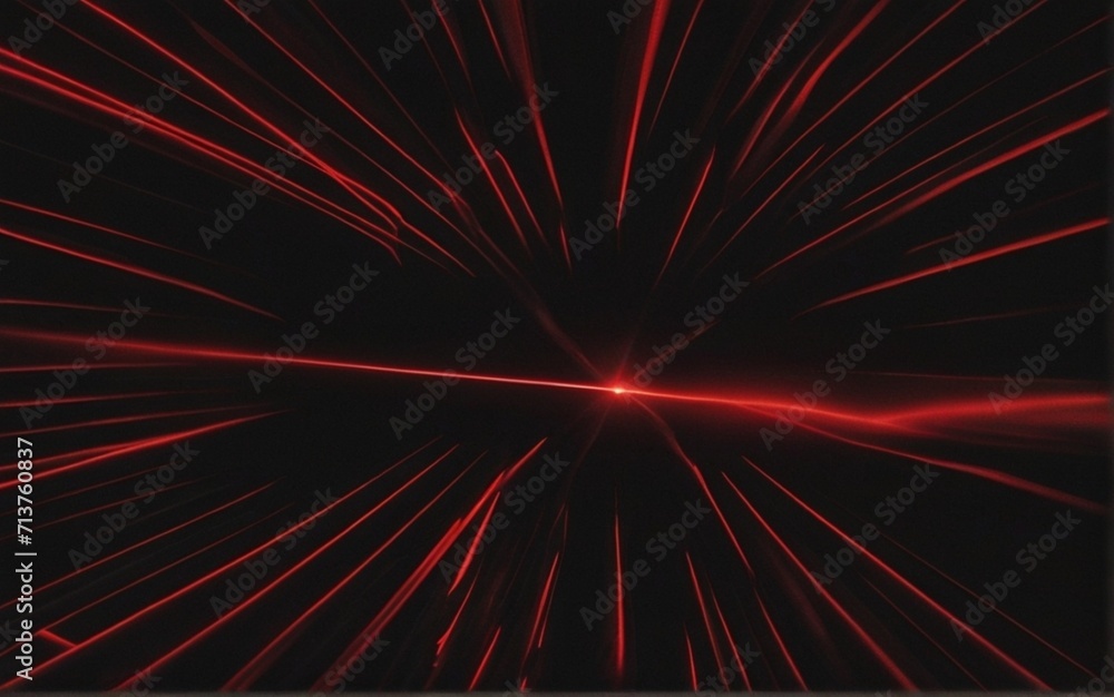 A Red laser lights on a wall of plain black background from AI Generated A Red laser lights on a wall of plain black background from AI Generated