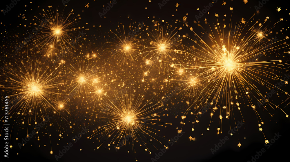 Happy New Year, burning fireworks with bokeh light background Happy New Year, burning fireworks with bokeh light background
