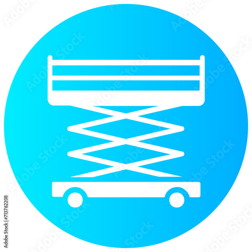 scaffolding round solid vector icon