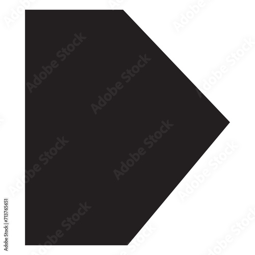 Bold arrow sign collection, set of black arrows icons, isolated on white background