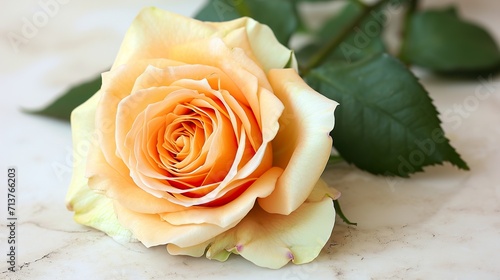single yellow rose