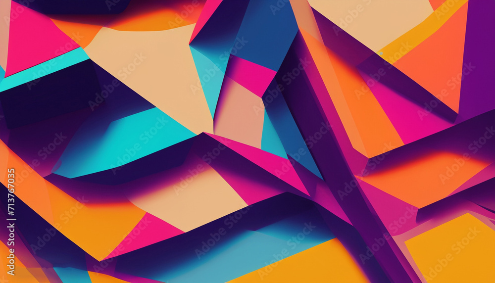 Abstract flat colorful shapes background Abstract flat colorful shapes background