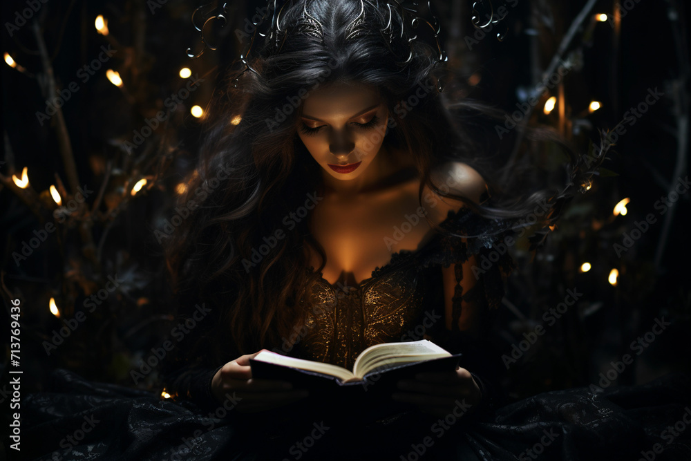 A magical book look by darkness in the dark A magical book look by darkness in the dark