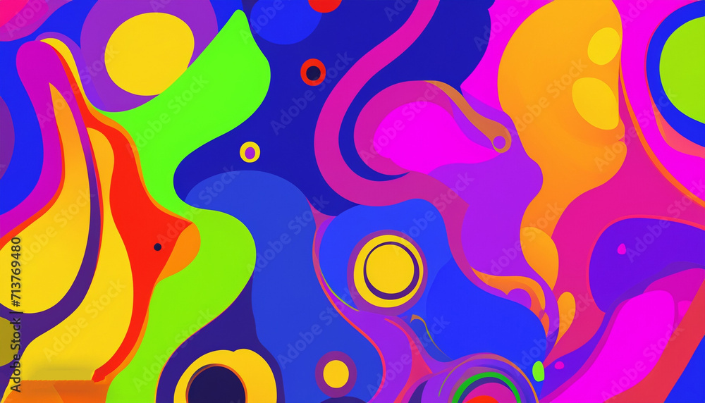 Colorful background with abstract shapes Colorful background with abstract shapes