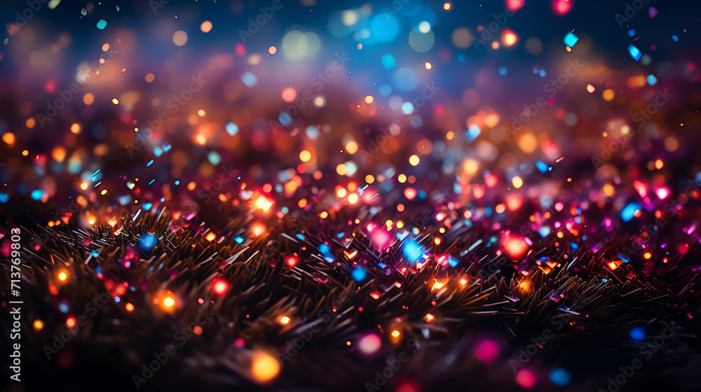 Fototapeta premium christmas tree lights