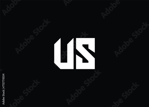 US letter logo and initial logo design