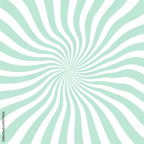 Groovy hippie poster. Trippy spiral wavy lines background. Psychedelic sunburst radial burst wallpaper.
