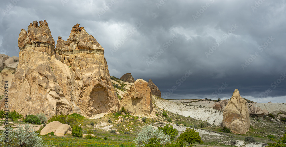 Pigeon Valley also known as Guvercinlik Valley is among the most popular hiking trails in Cappadocia. Nevsehir, Turkey.