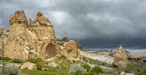 Pigeon Valley also known as Guvercinlik Valley is among the most popular hiking trails in Cappadocia. Nevsehir, Turkey. photo