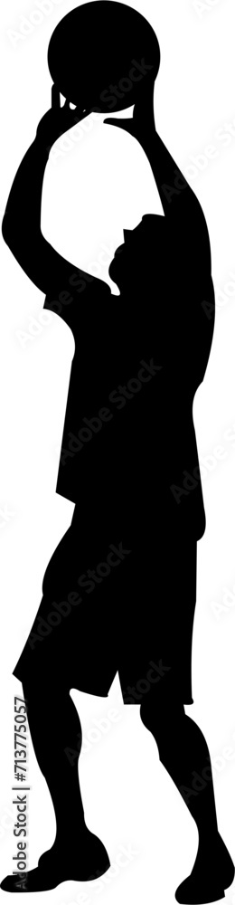 Volleyball Player Silhouette Volleyball Player Silhouette