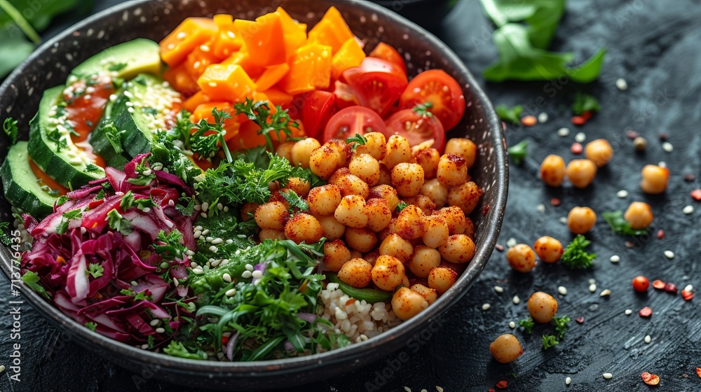 Vibrant Vegan Buddha Bowl Vibrant Vegan Buddha Bowl