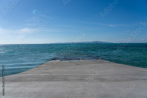 pier in the sea