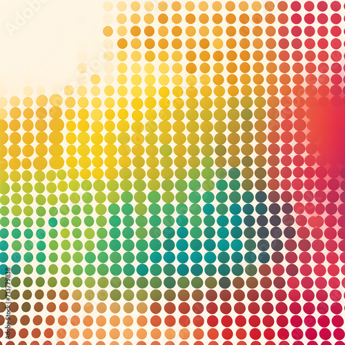 Colorful abstract background with halftone