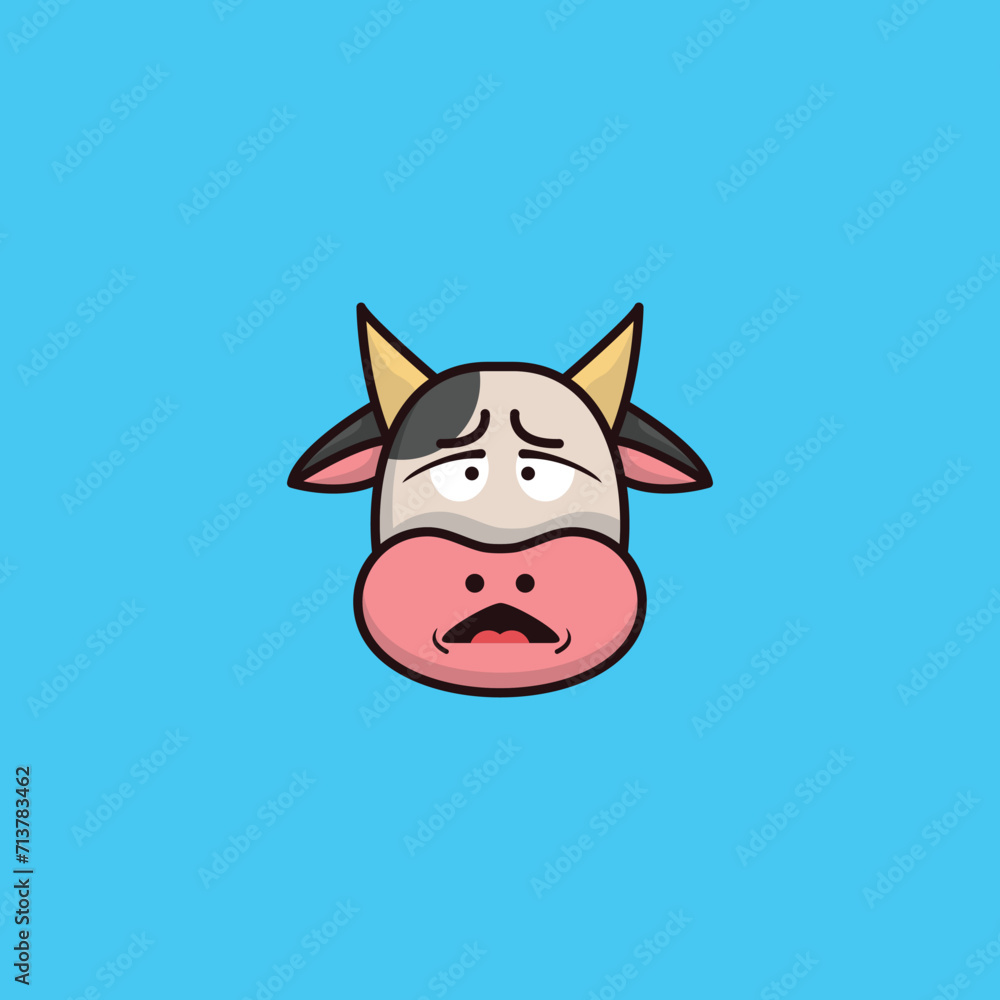 Fototapeta premium Cute Cow Illustartion