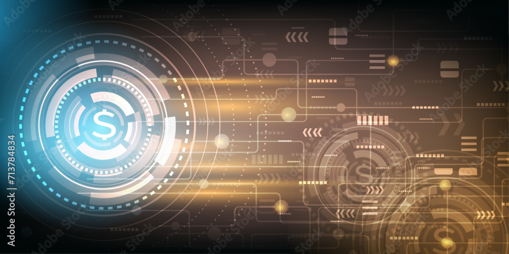 Obraz premium Abstract technology background vector illustration