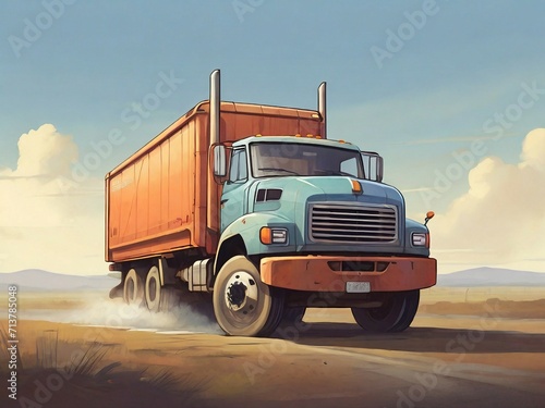 A heavy Truck to transporting products