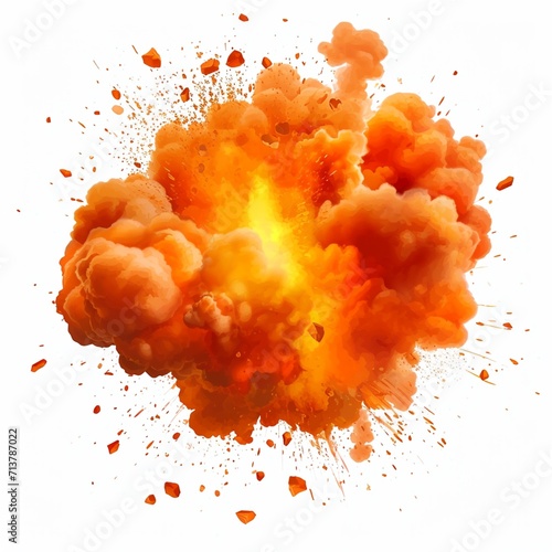 Explosion effect vector diagram