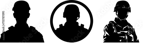 silhouette of a  army 