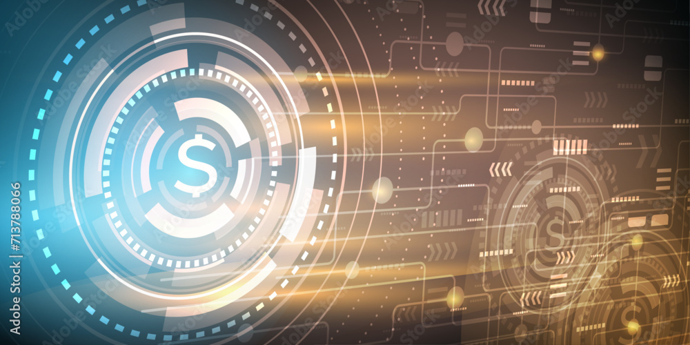 Obraz premium Abstract technology background vector illustration