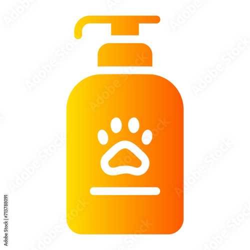 pet shampoo gradient icon