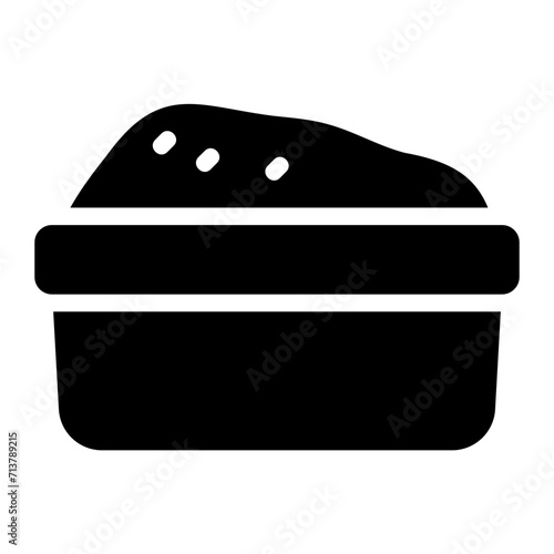 litter box glyph icon